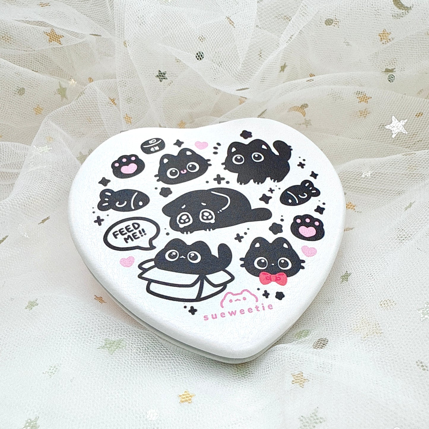 Black Cat Pocket Mirror