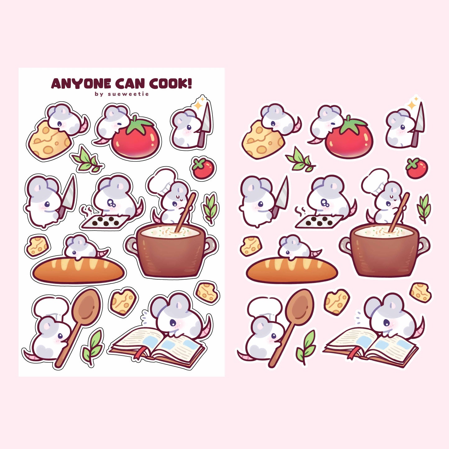 Anyone Can Cook! Sticker Sheet