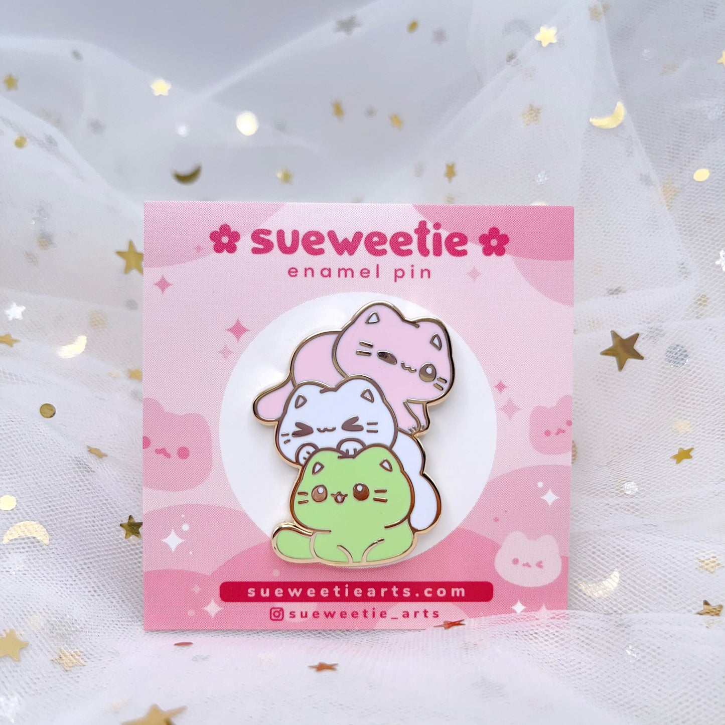 Dango Cat Enamel Pin