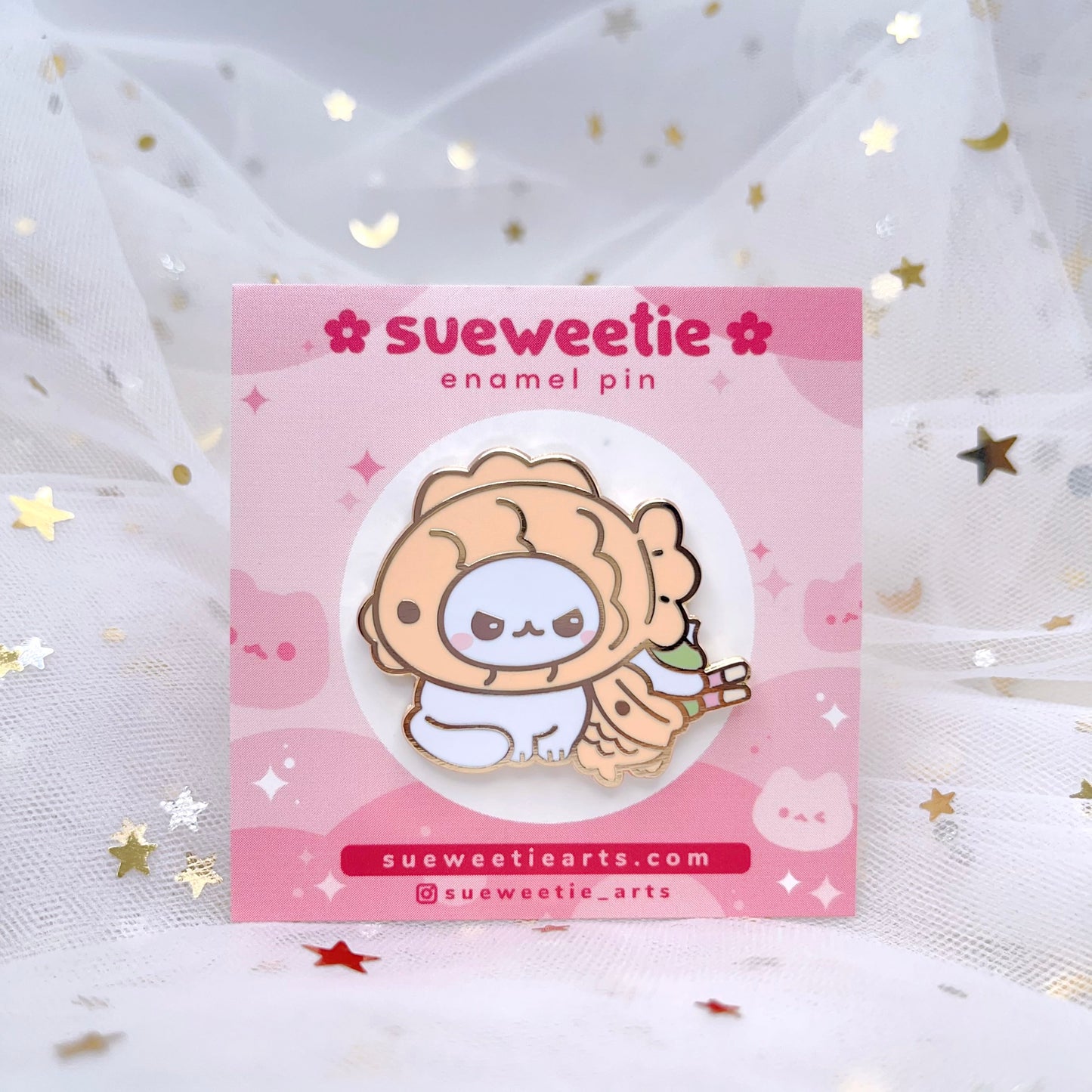 Taiyaki Cat Enamel Pin