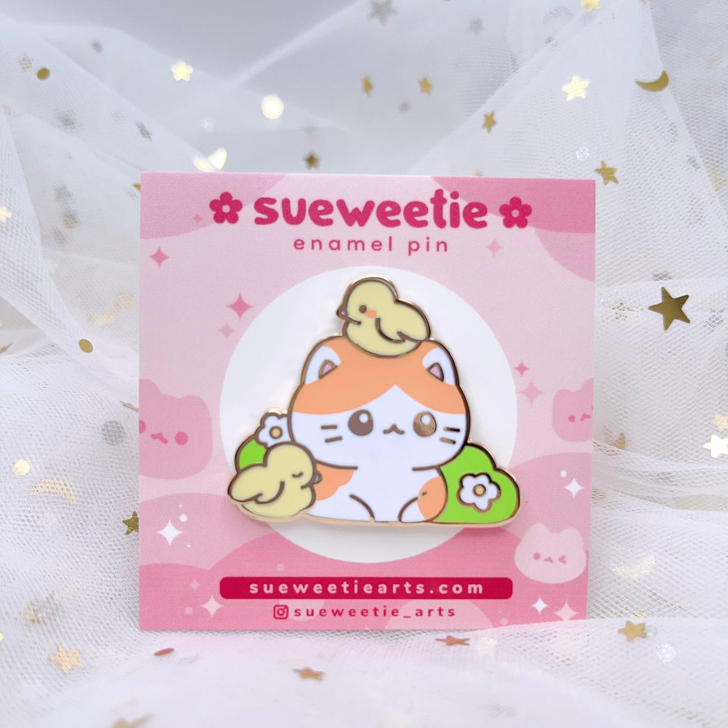 Farm Friends Cat Enamel Pin