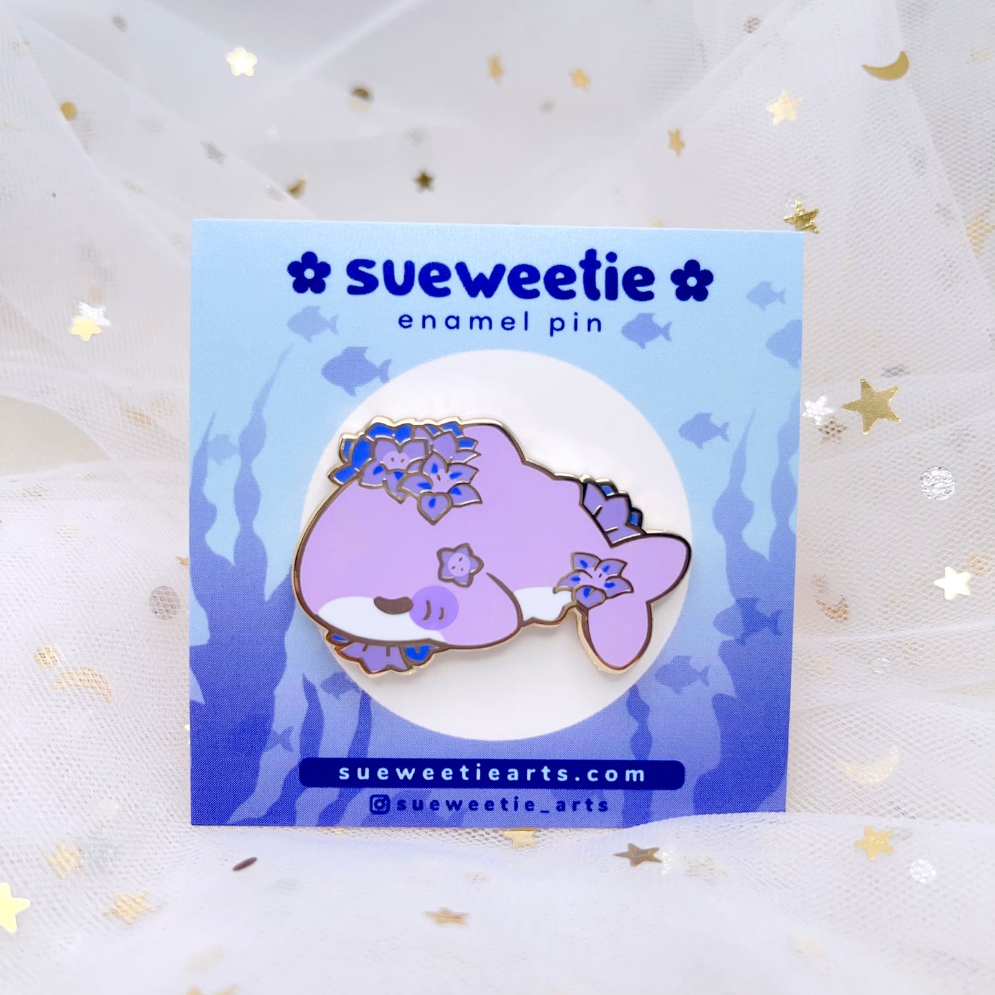 Bellflower Shark Enamel Pin