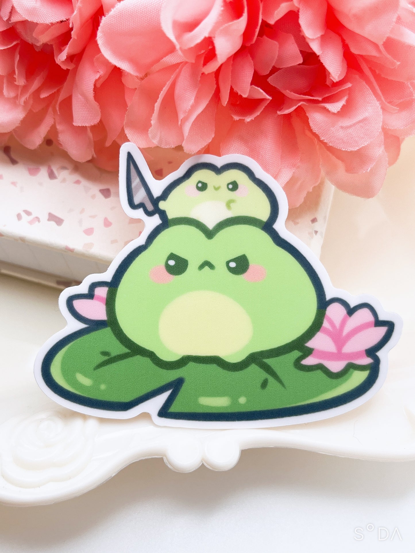 Threatening Froggies Vinyl Sticker