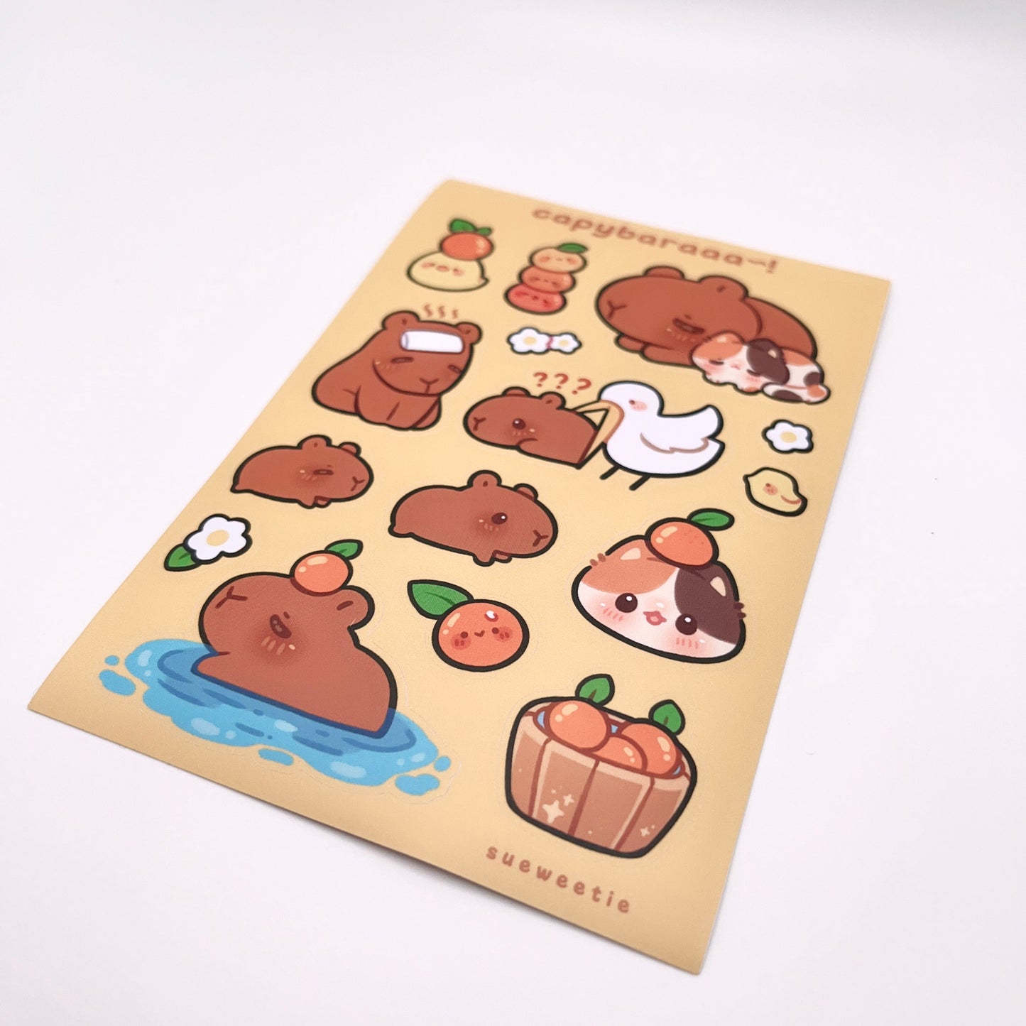 Capybara Sticker Sheet