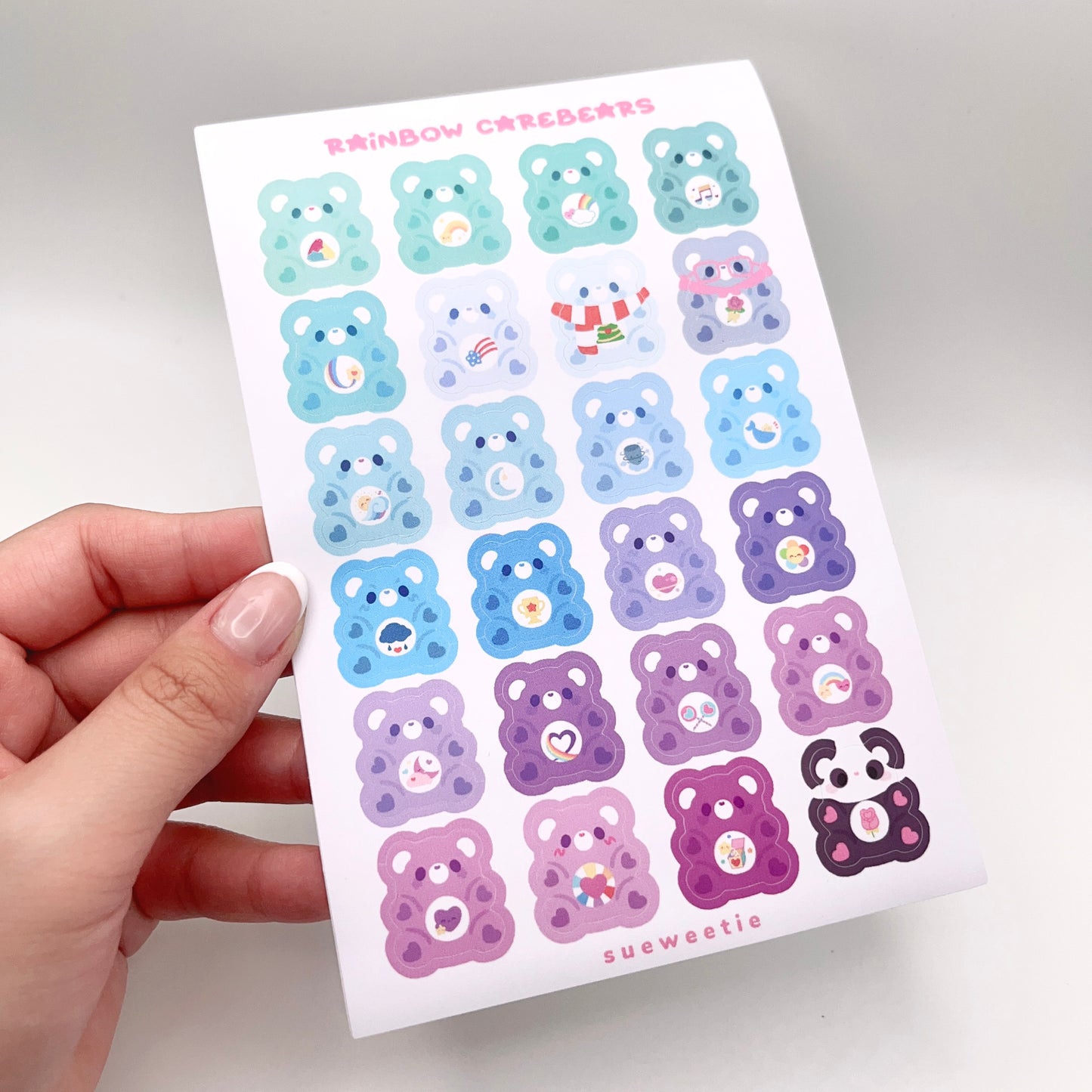 Rainbow Bears Sticker Sheets