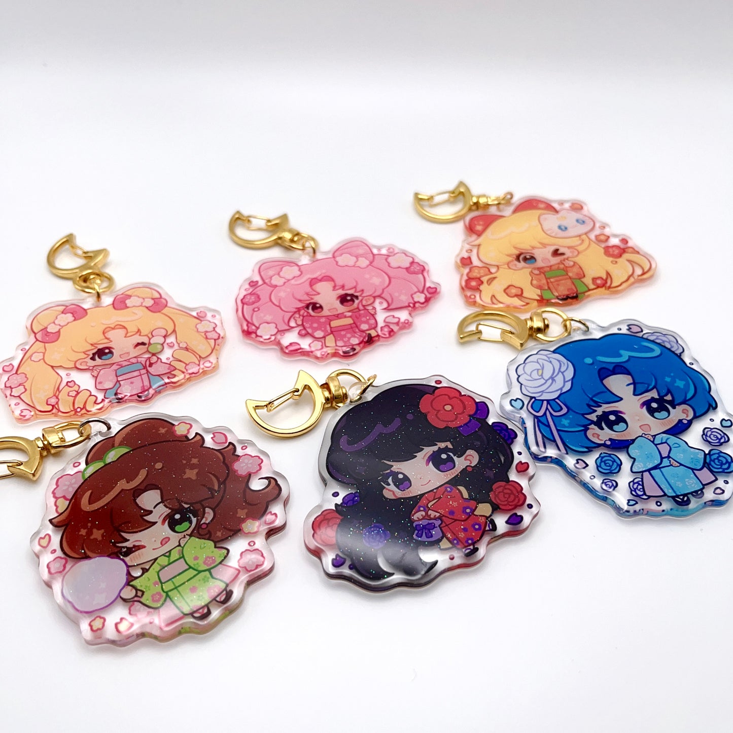 Kimono Sailor Moon Keychains