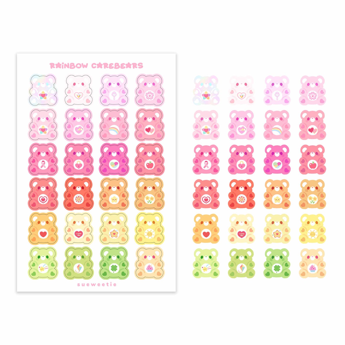 Rainbow Bears Sticker Sheets