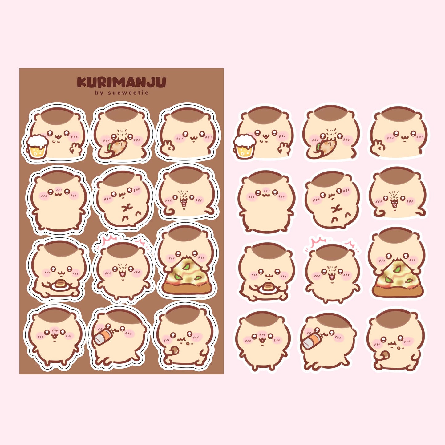 Brown Honey Badger Sticker Sheet