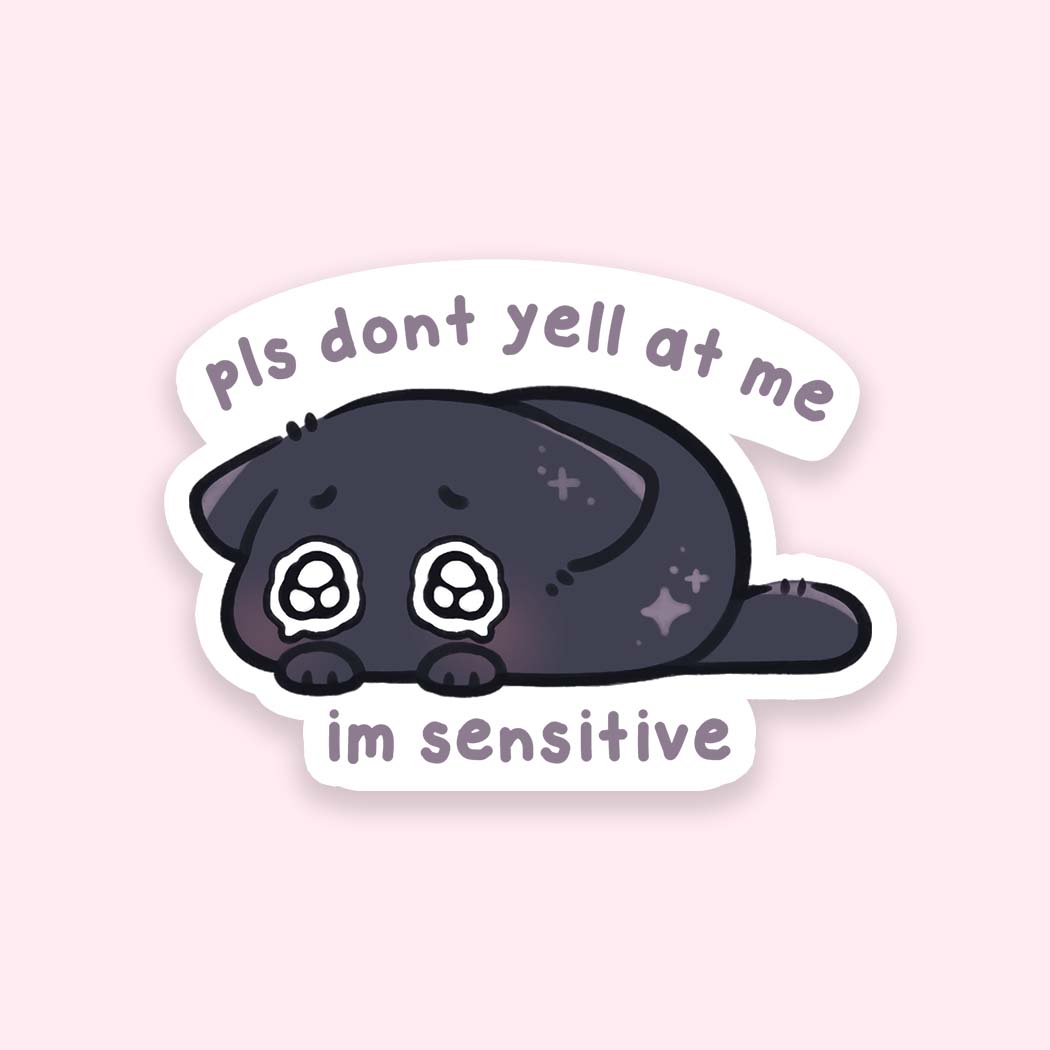 Sensitive Cat Vinyl Sticker