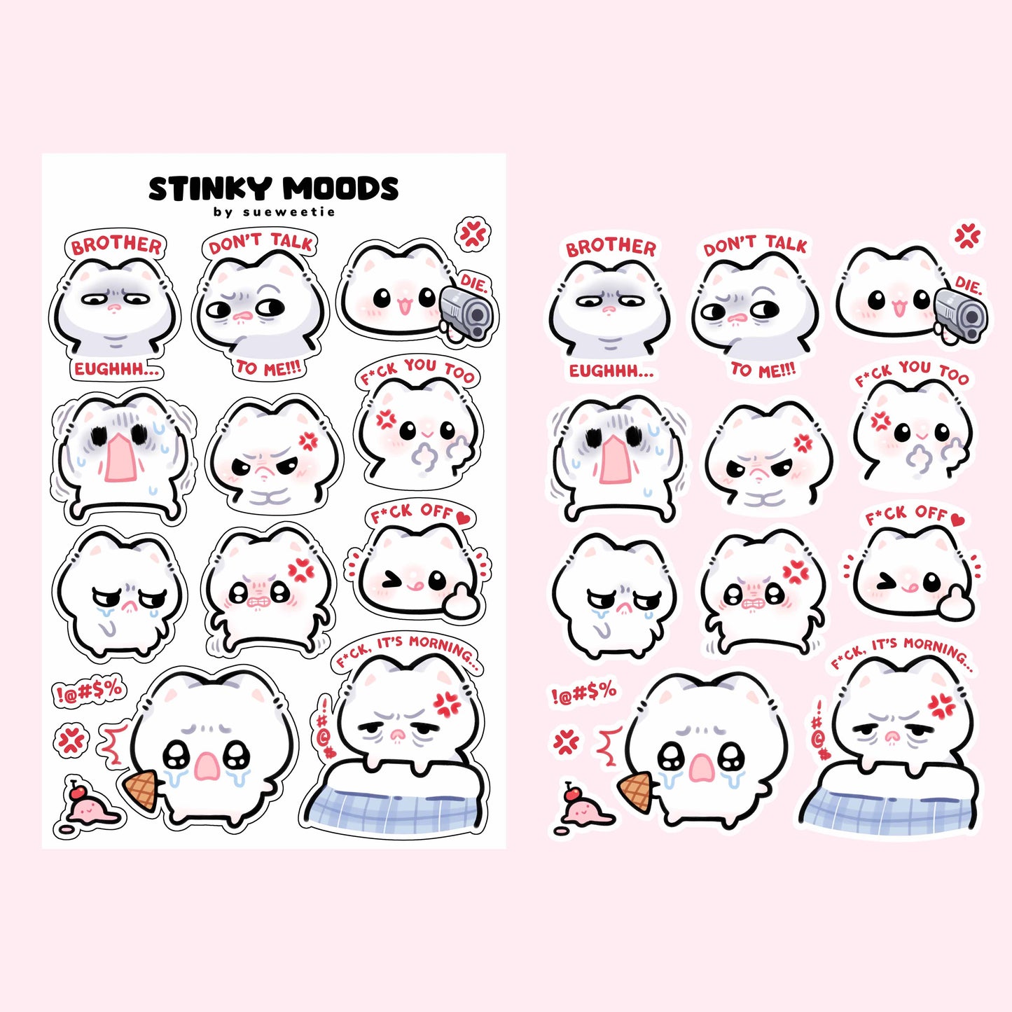 Stinky Moods Sticker Sheet