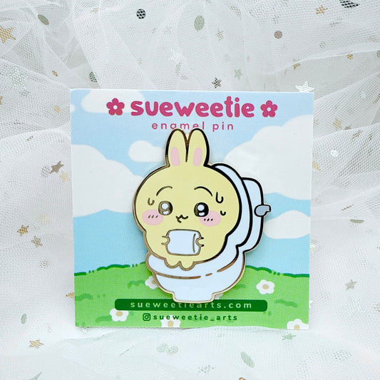 Usagi Toilet Enamel Pin