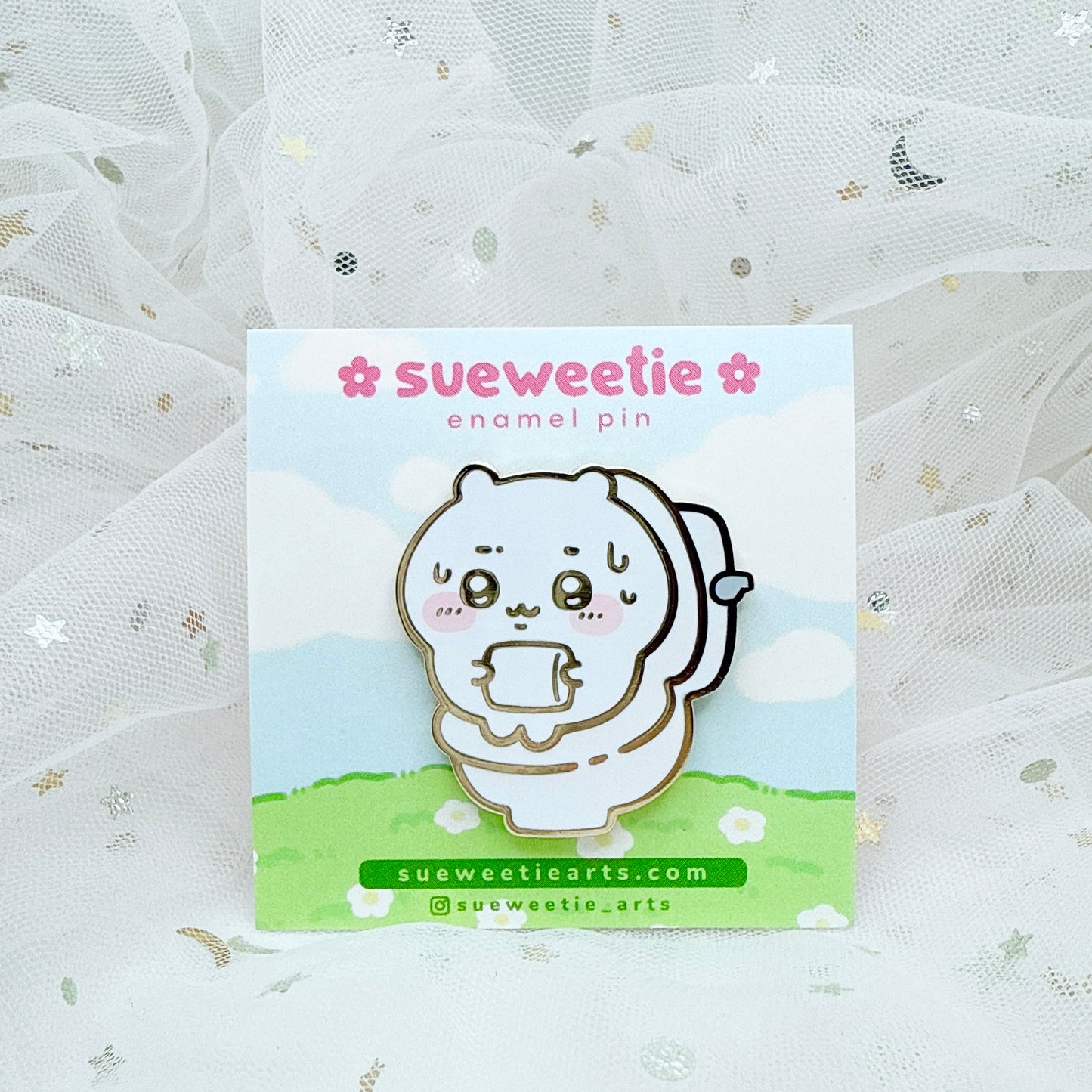 Chiikawa Toilet Enamel Pin