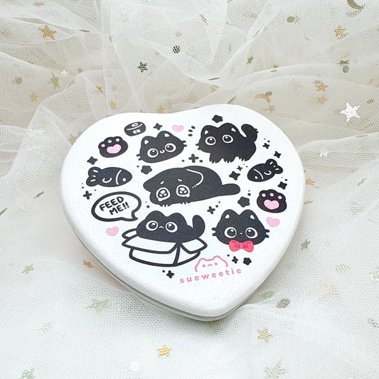 Black Cat Pocket Mirror