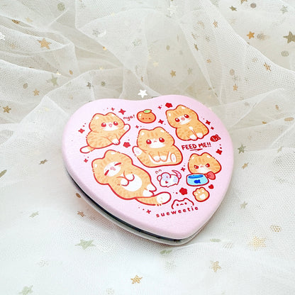 Orange Cat Pocket Mirror