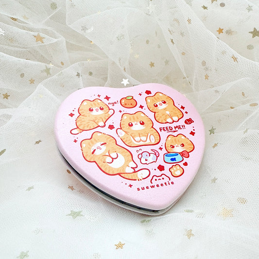 Orange Cat Pocket Mirror