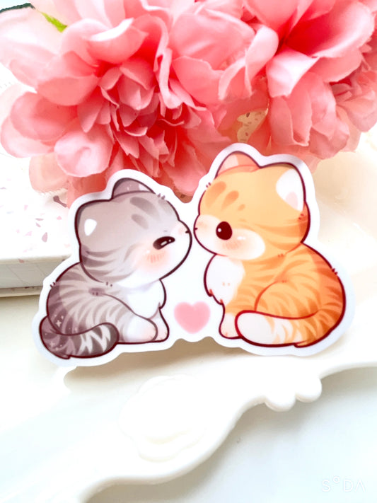 Cat Love Vinyl Sticker