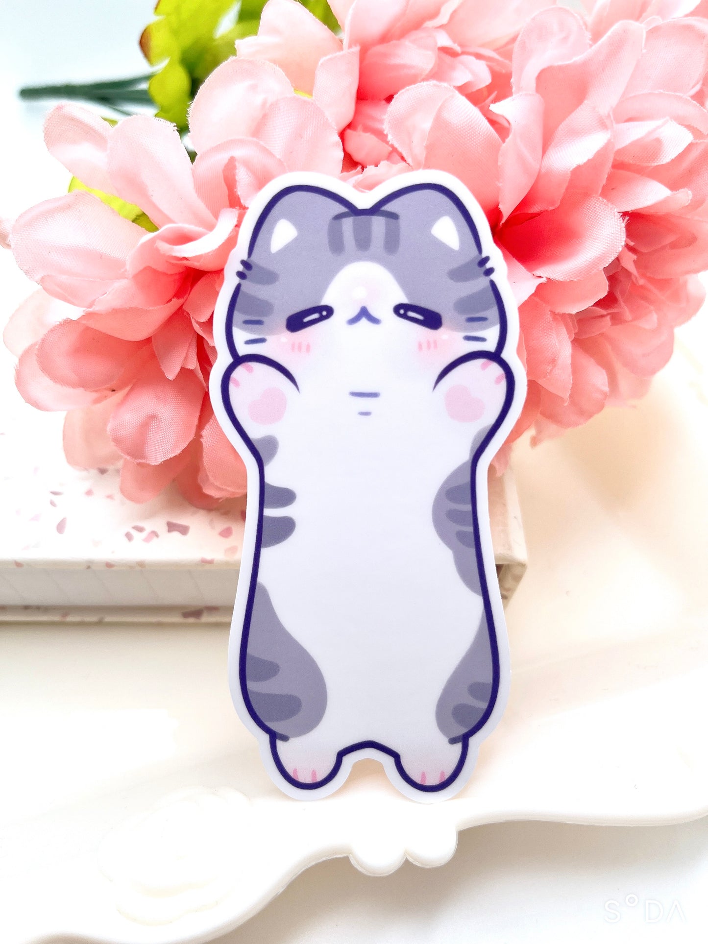 Long Cats Vinyl Sticker