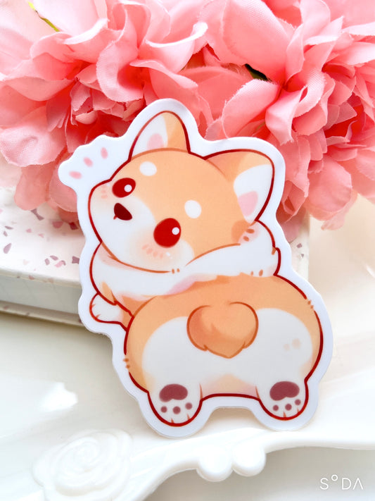 Corgi Butt Vinyl Sticker