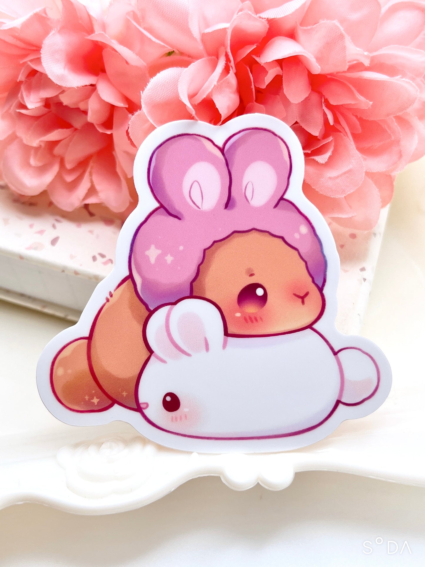 Bunny Stack Vinyl Sticker