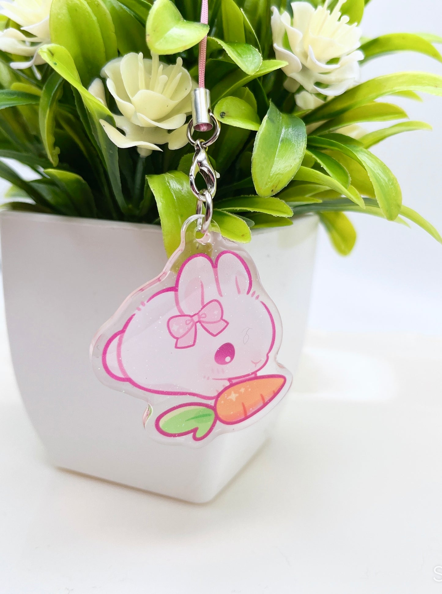 Coquette Bunny Phone Charms