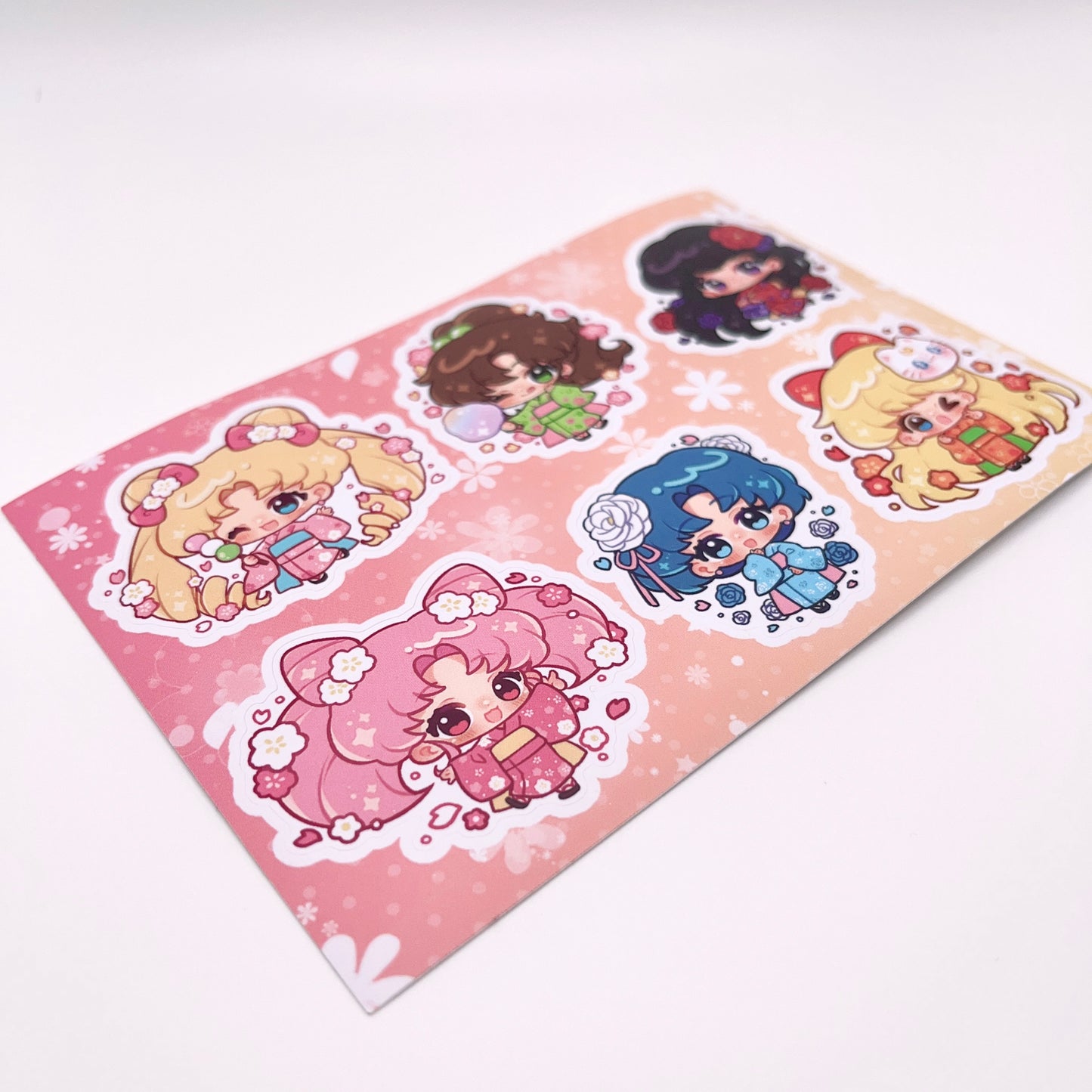 Kimono Sailor Senshi Sticker Sheet
