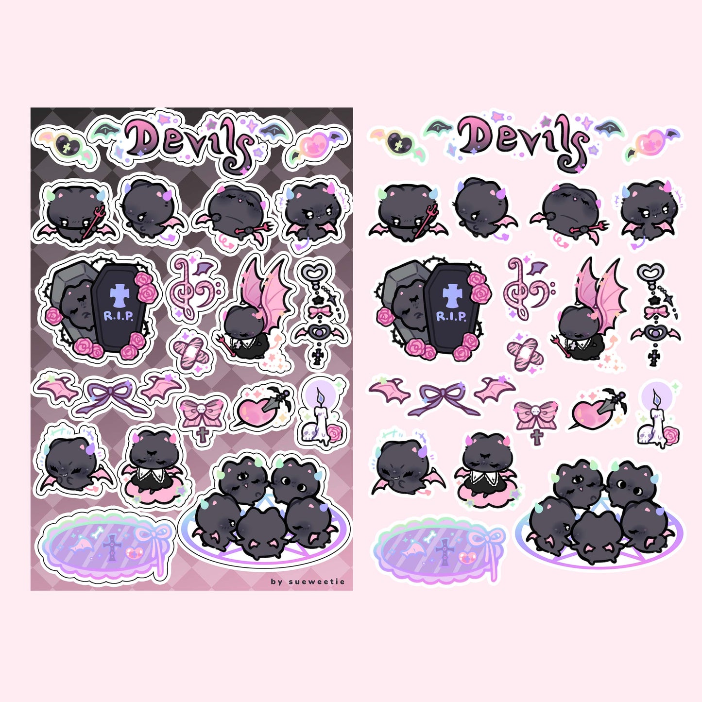 Devils Sticker Sheet