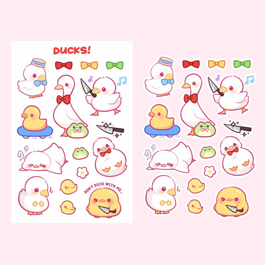 Ducks Sticker Sheet