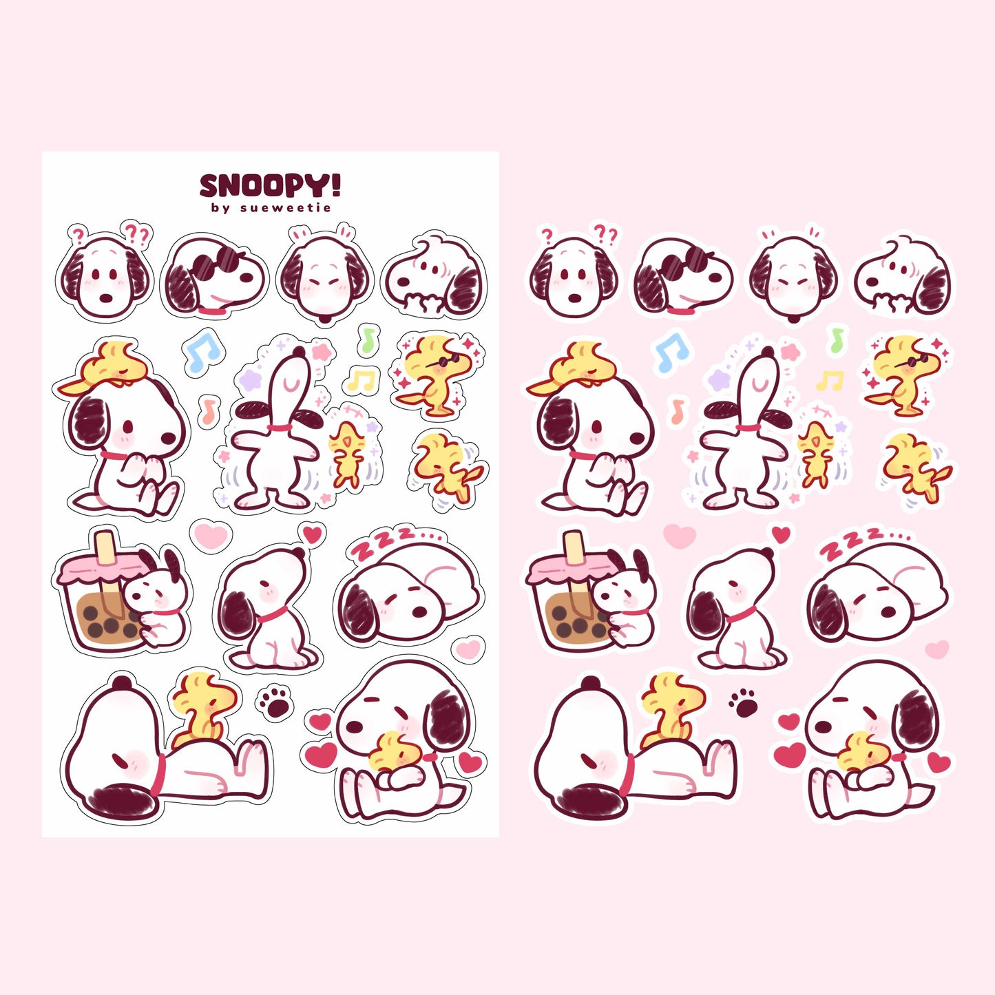 Snoopy Sticker Sheet