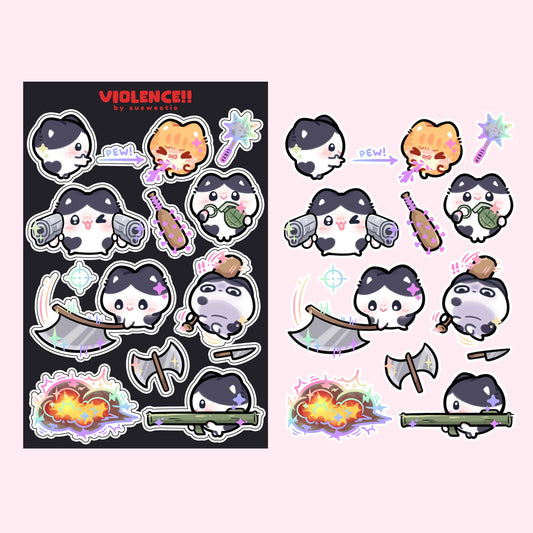 Violence Sticker Sheet